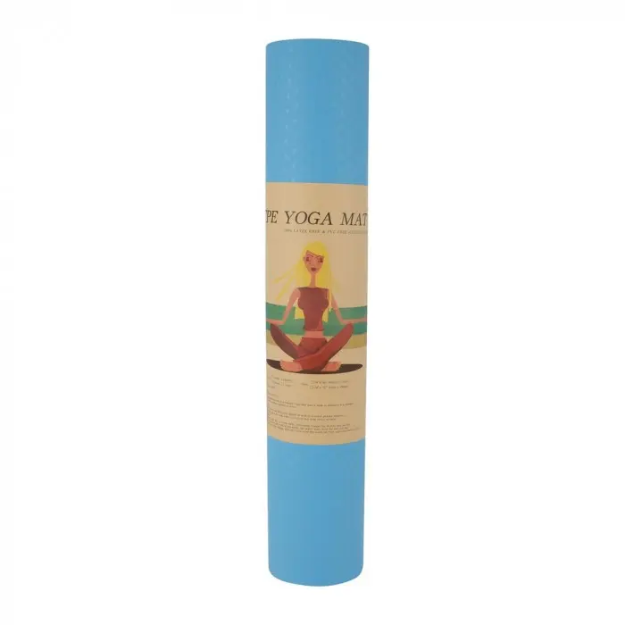 YOGA MAT TPE 6MM (Celeste)