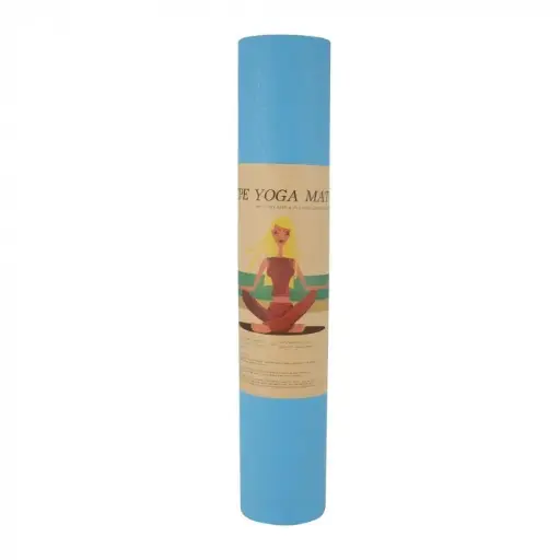 YOGA MAT TPE 6MM (Celeste)